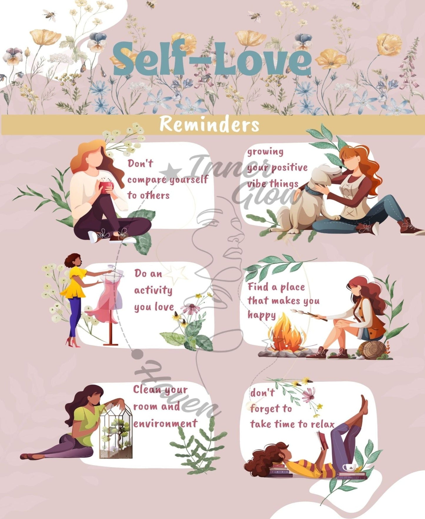Self Love Reminders - Digital Download -Printable