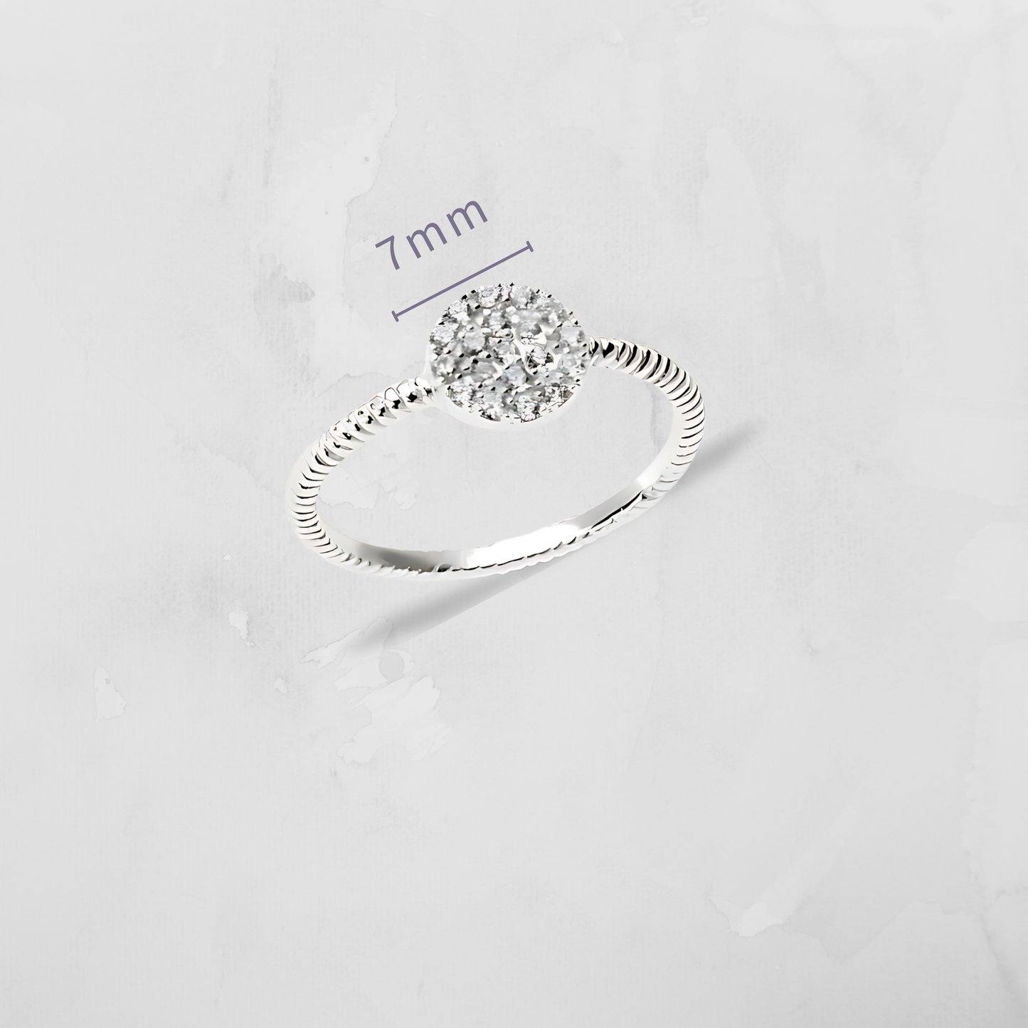 Silver Flat Disc Ring