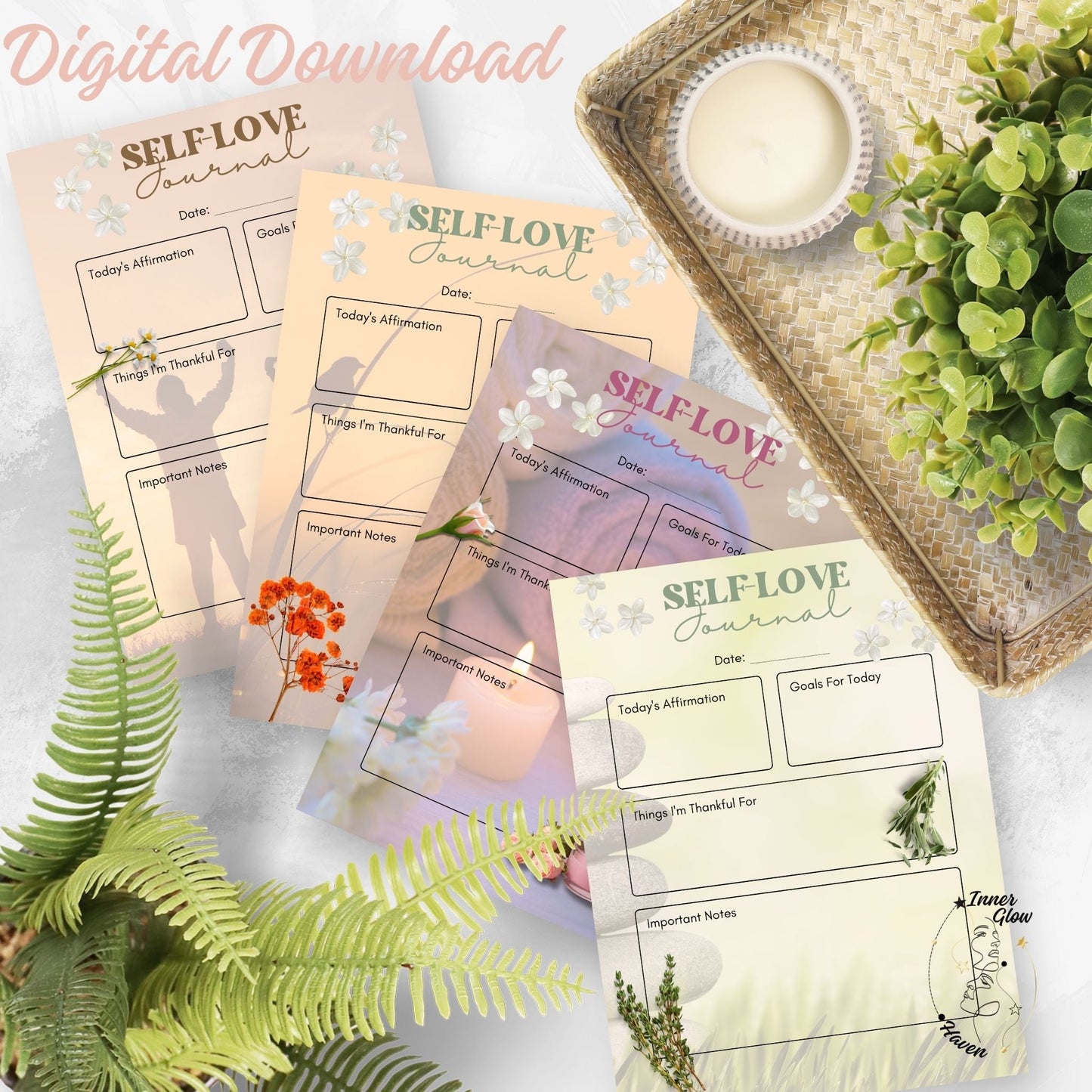 Self Love Journal - Digital Download -Printable