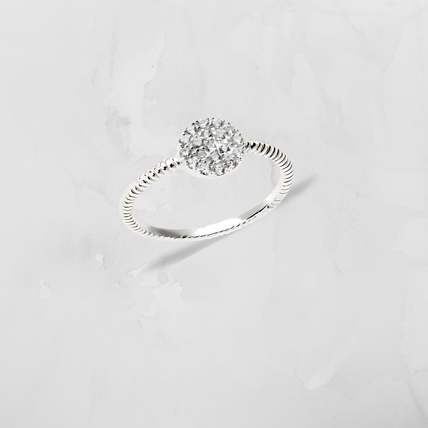Silver Flat Disc Ring
