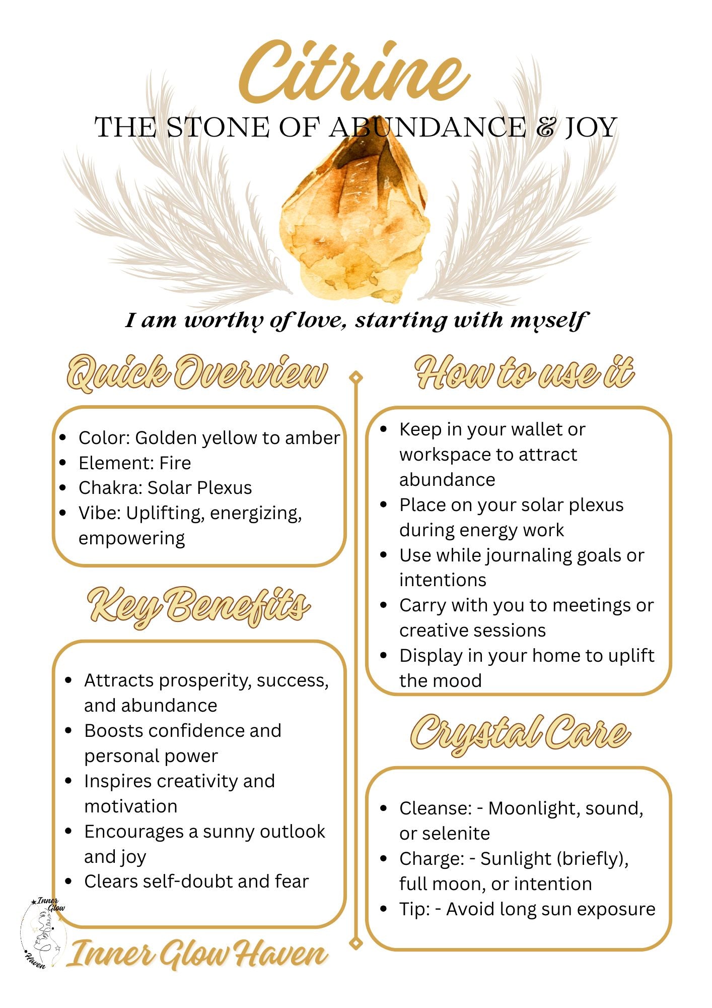 Crystal Guides - Free Digital Download -Printable