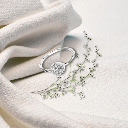 Silver Flat Disc Ring