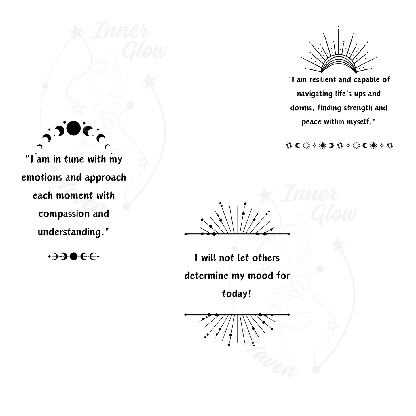 Celestial Mood tracker Journal- Daily/Monthly Digital Download -Printable