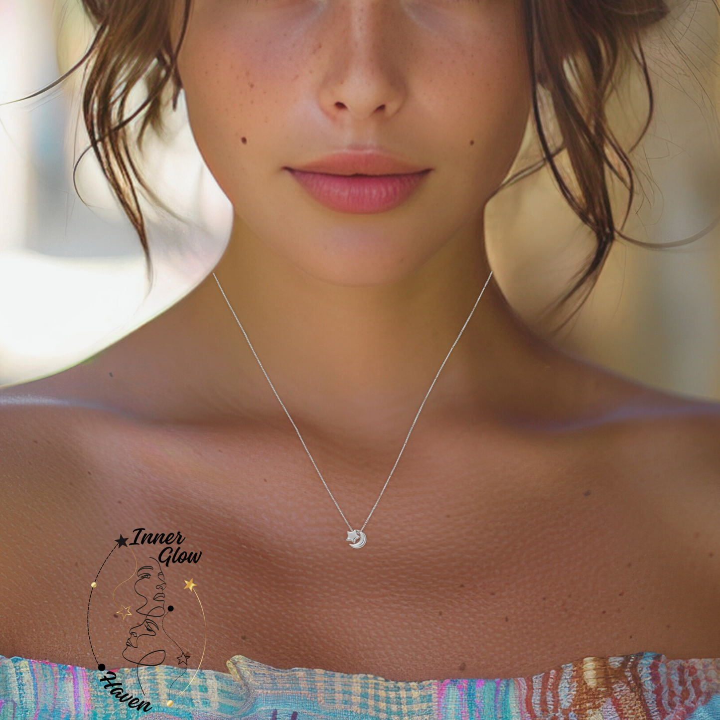 Whether you're drawn to celestial symbolism or just love timeless silver jewelry, this necklace is a beautiful way to stay grounded in your light and connected to the universe.