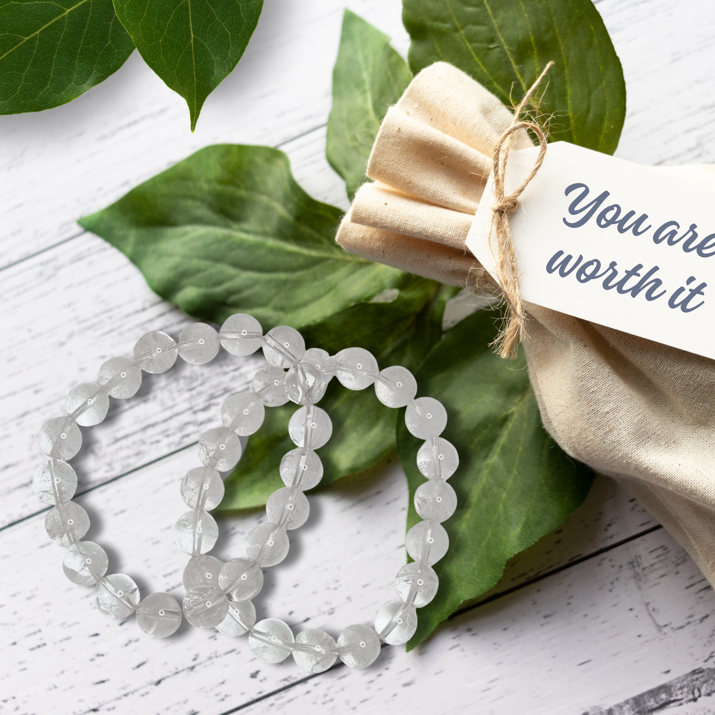 Clear Quartz Tumblestone Bracelet