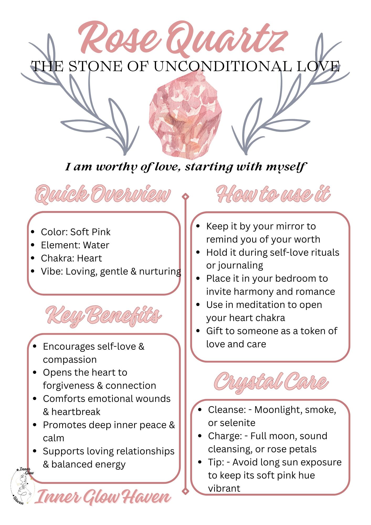 Crystal Guides - Free Digital Download -Printable