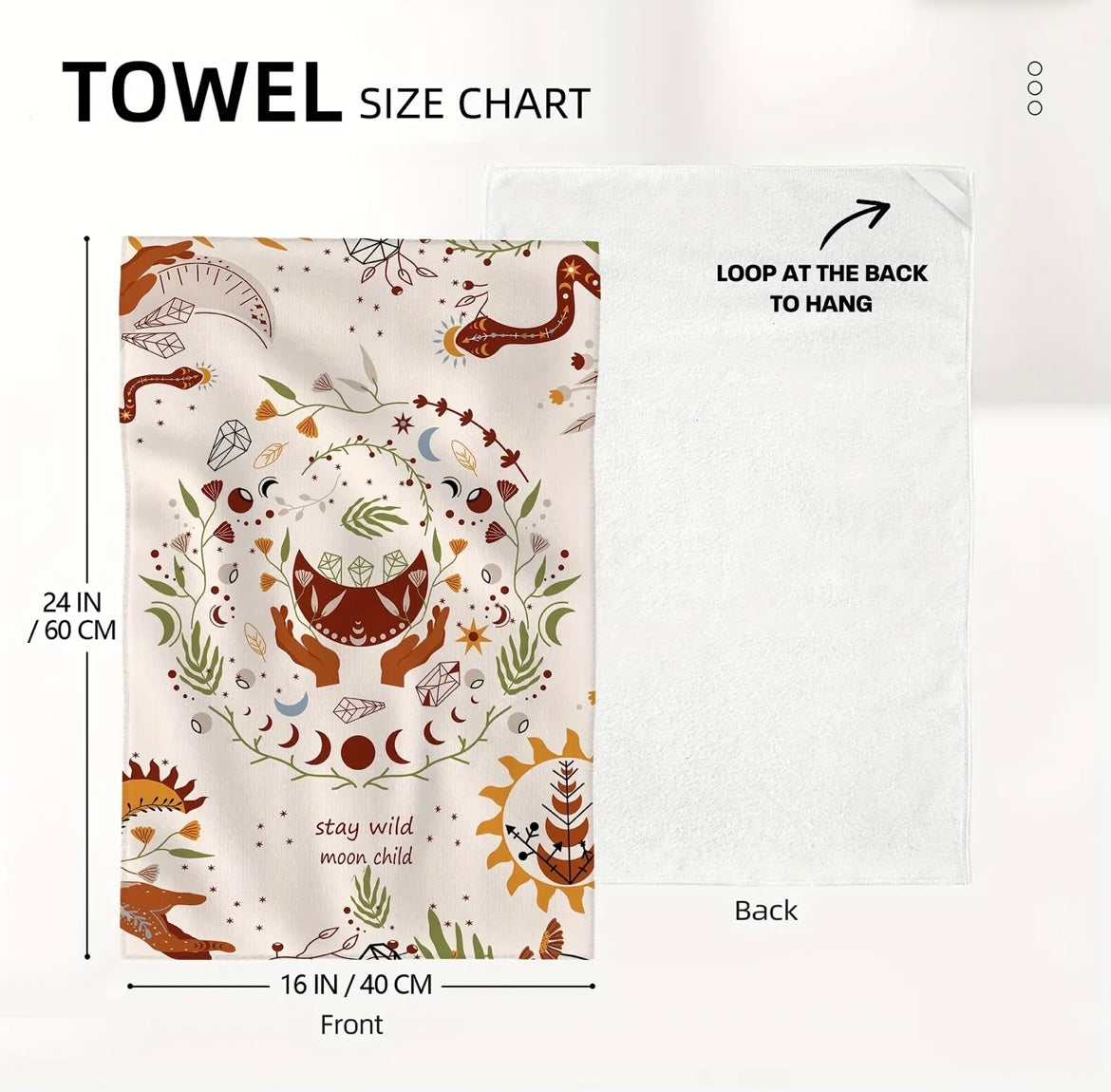 Printed hand towels