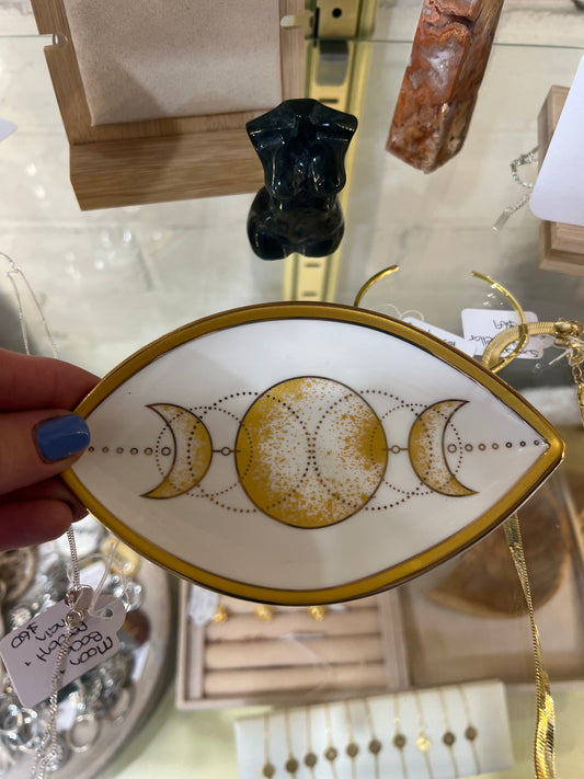 Crescent Moon Ceramic Jewellery Tray