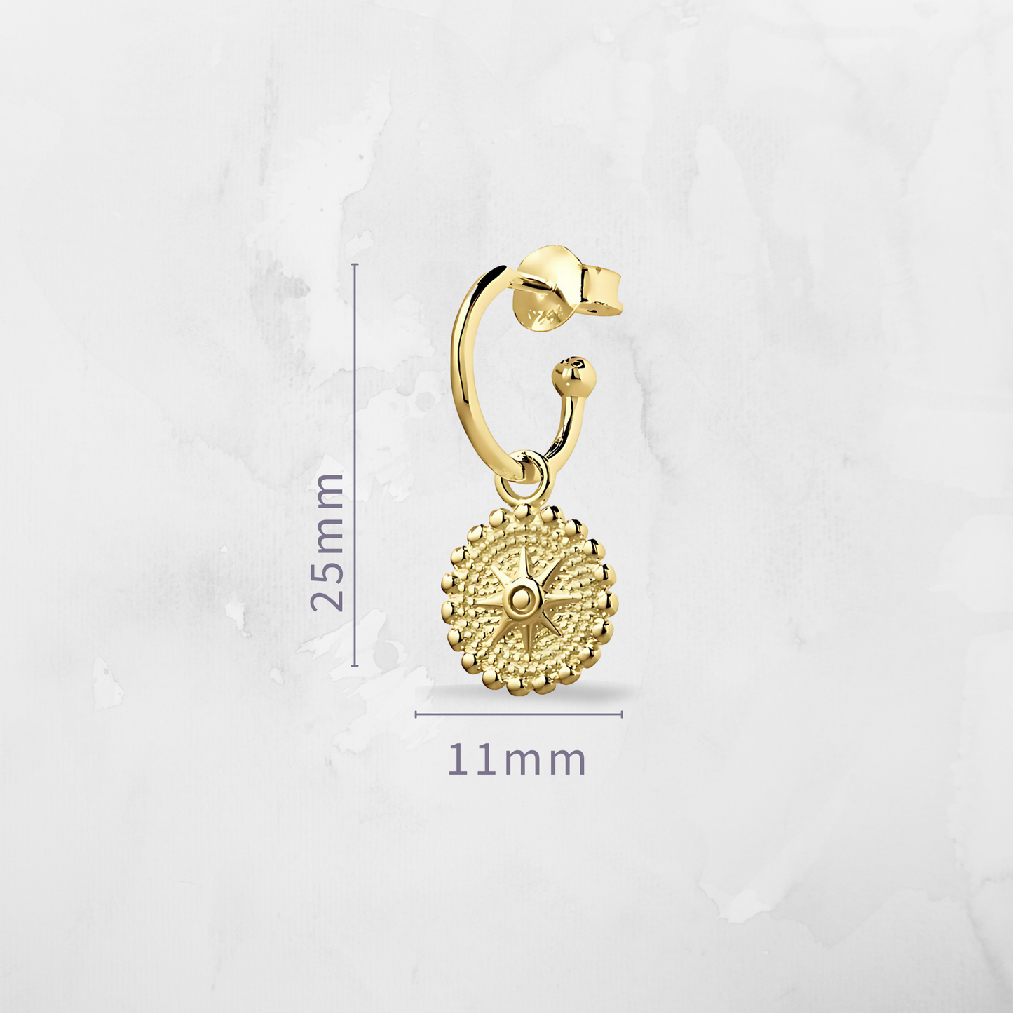 Product Details:
Dimensions: 25x11mm
Material: 14K Gold Plated
Fitting Type: Butterfly back
Features: Hypoallergenic and tarnish-resistant