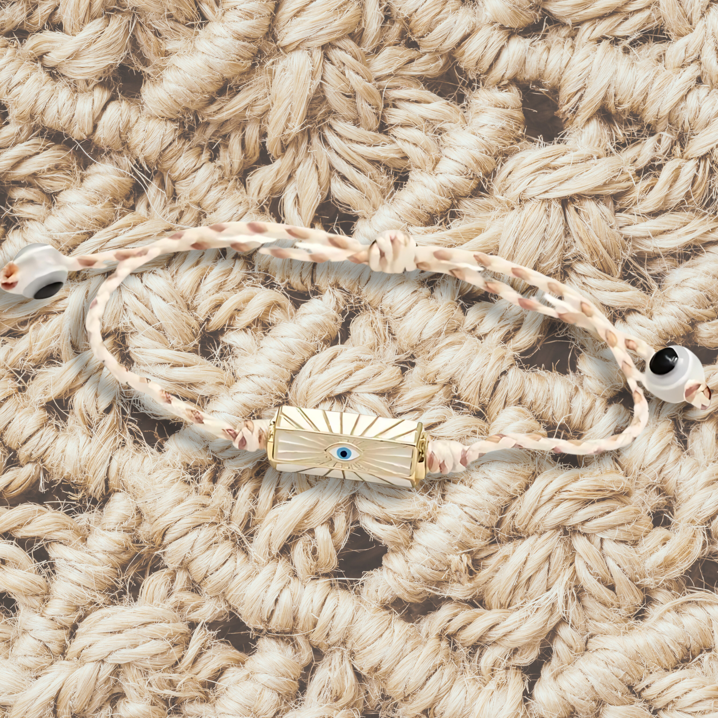 braided boho bracelet natural color