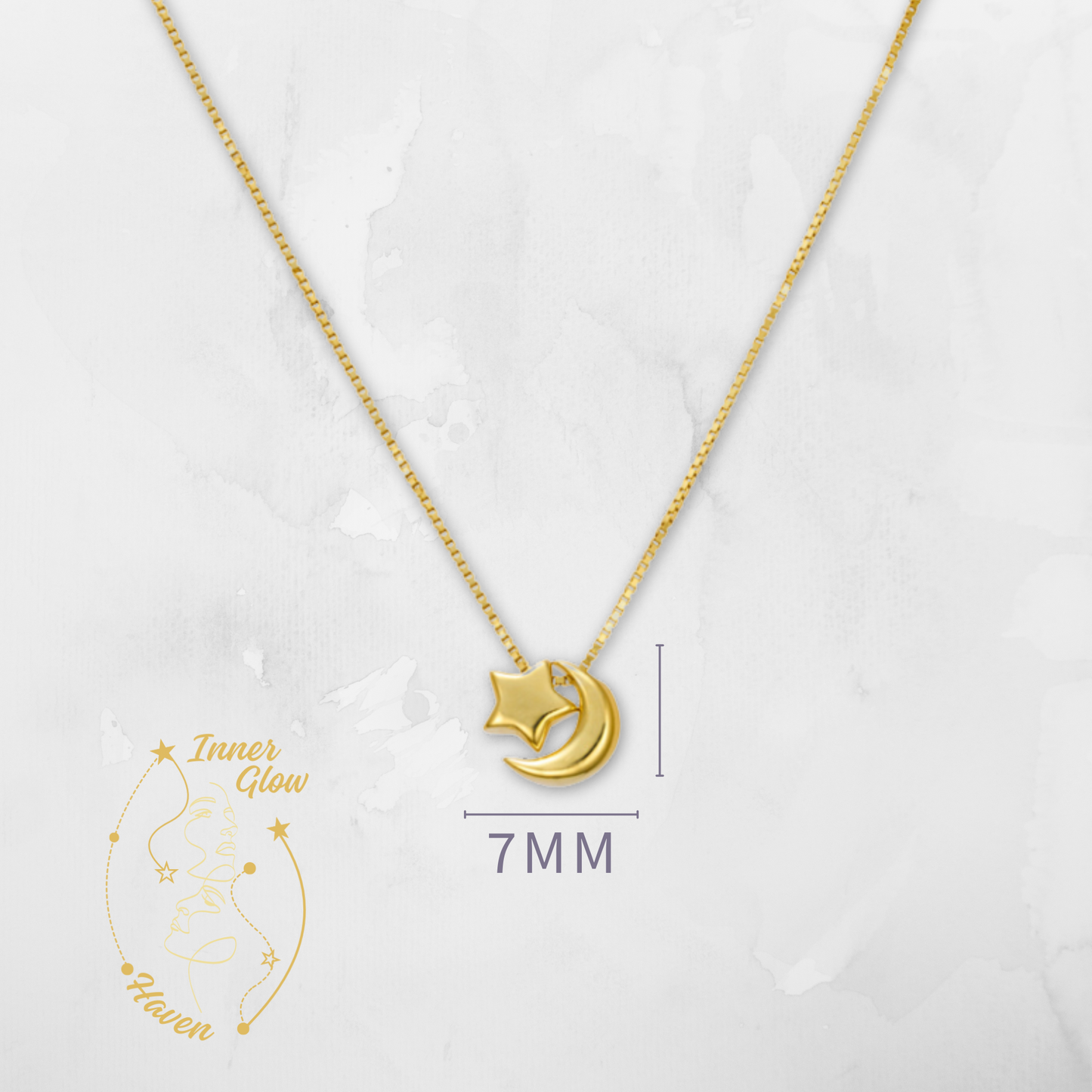 Product Details:
Chain Length: 42+3cm
Material: 925 Sterling Silver + e-coat (anti-tarnish technology)
Plating: 14K Gold Plated
Fitting Type: Lobster clasp
Features: Tarnish-resistant and hypoallergenic