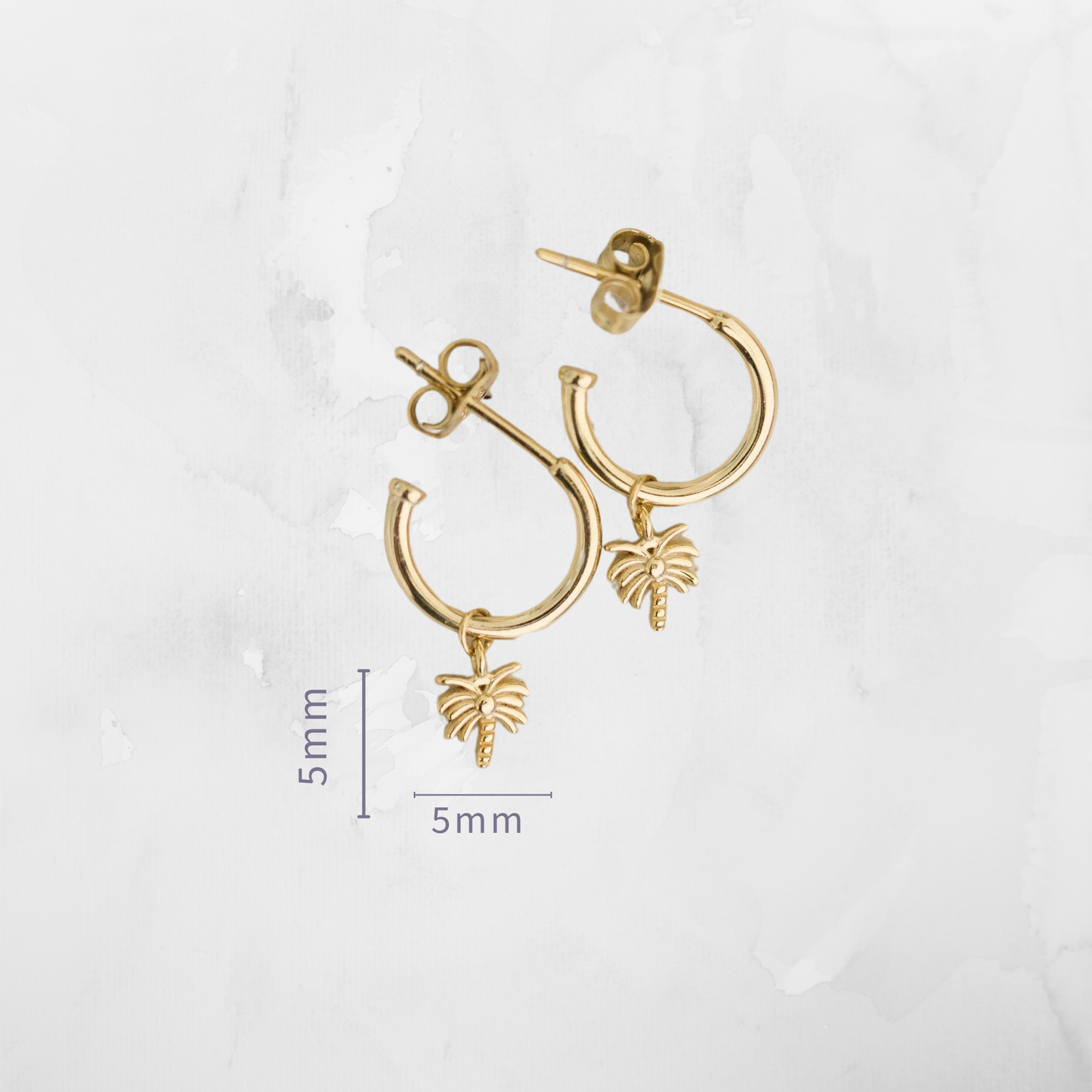 Golden Palm Earrings