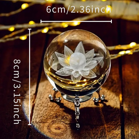 Crystal Balls -Lotus Flower