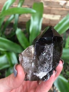 Smoky quartz cluster