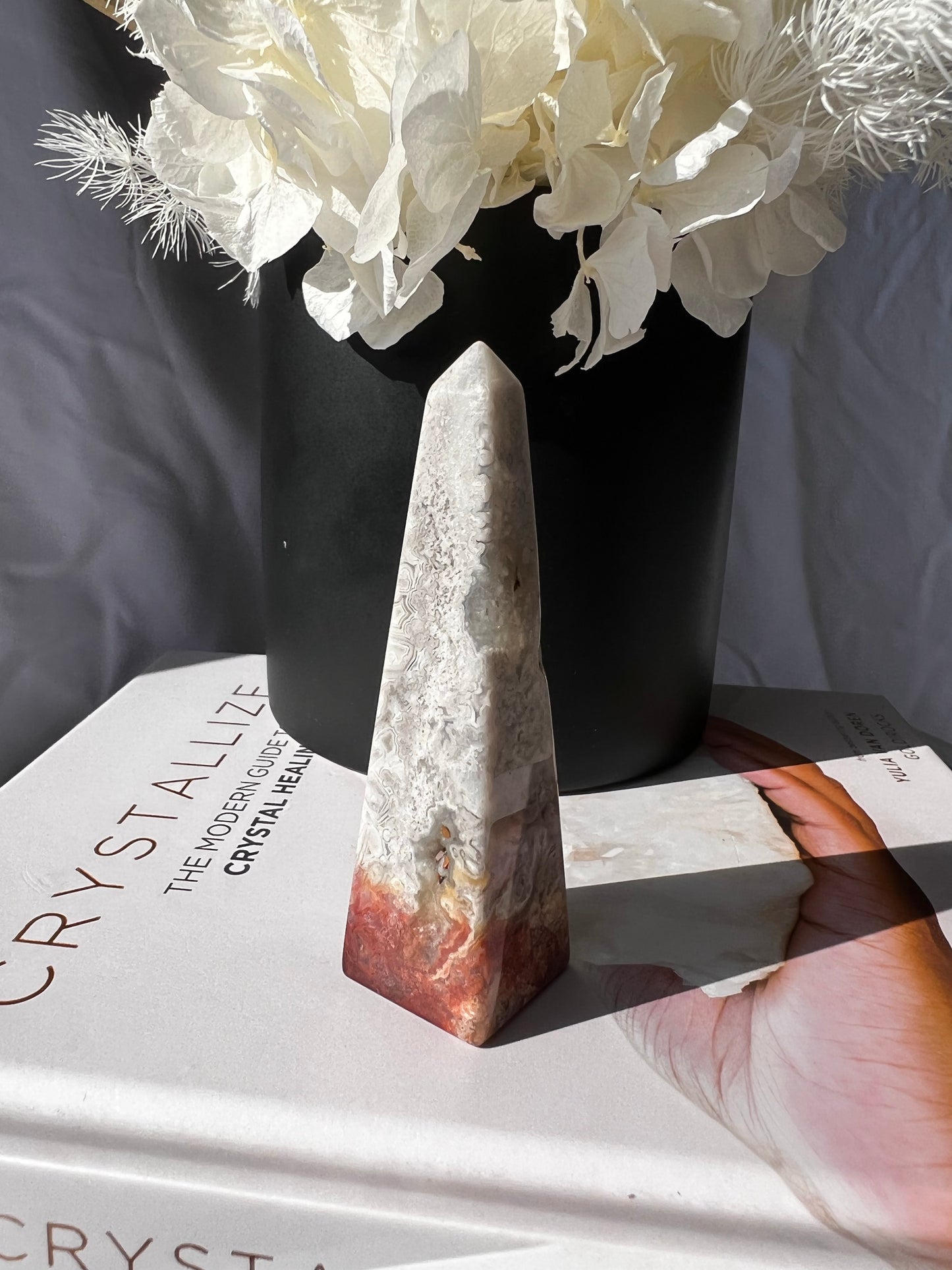 Crazy Lace Agate Obelisk