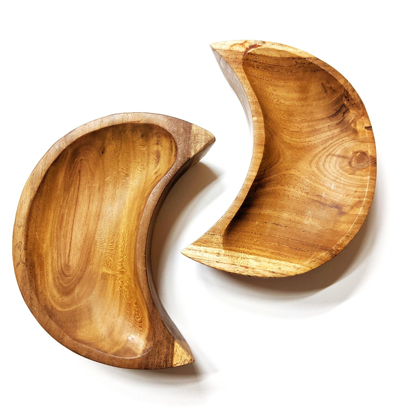 Wooden Cresent Moon Bowls
