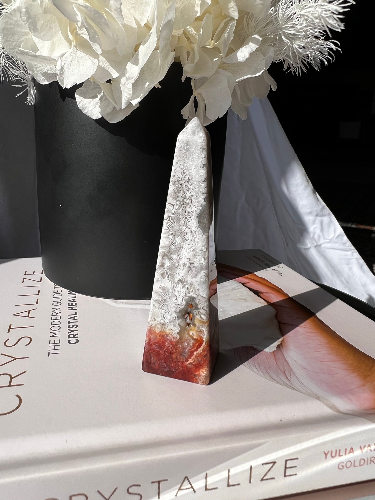 Crazy Lace Agate Obelisk