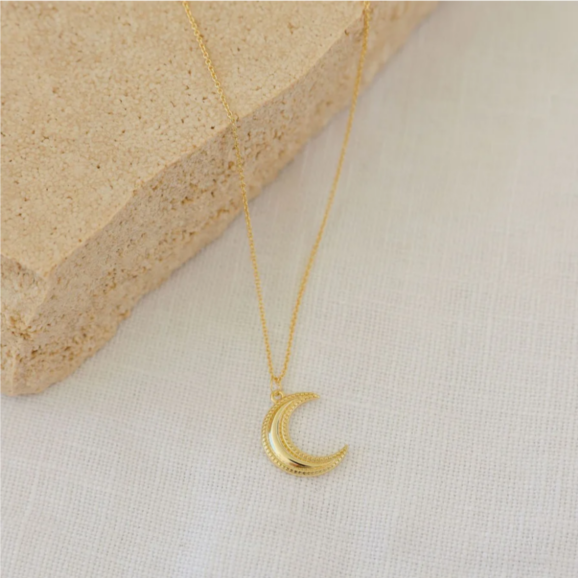 14K Gold Plated Sterling Silver for Feminine Energy & Intuition
