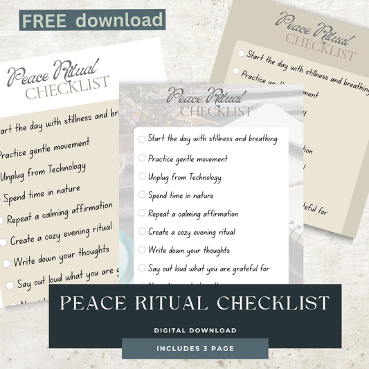 Peace Ritual Checklist