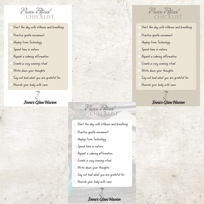Peace Ritual Checklist