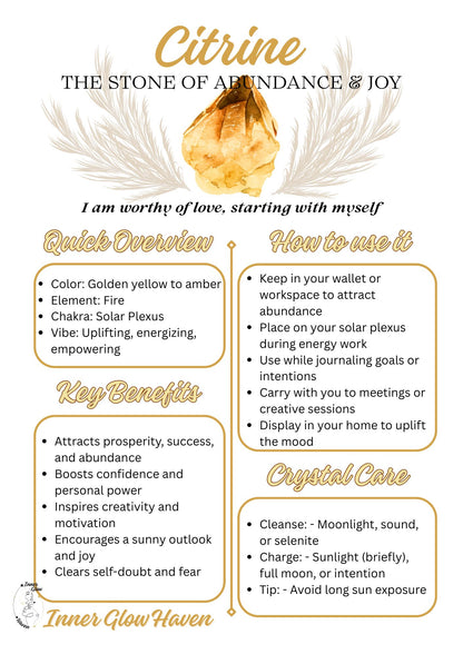 Crystal Guides - Free Digital Download -Printable
