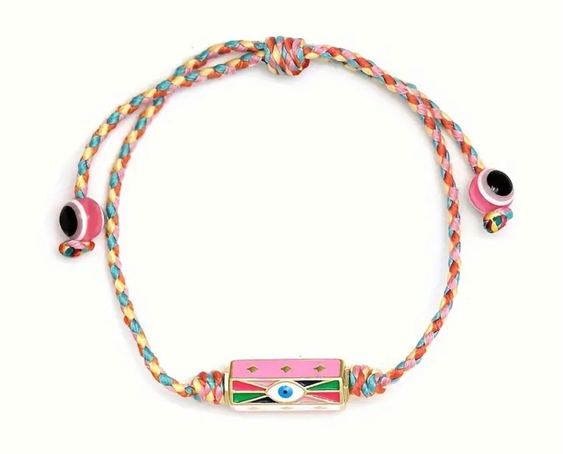 ADJUSTABLE BOHEMIAN BRACELET IN MULTICOLOR ROPE