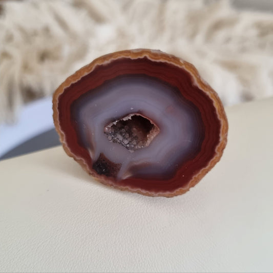 Brown Geode Agate – Polished Slice from Agate Creek, QLD