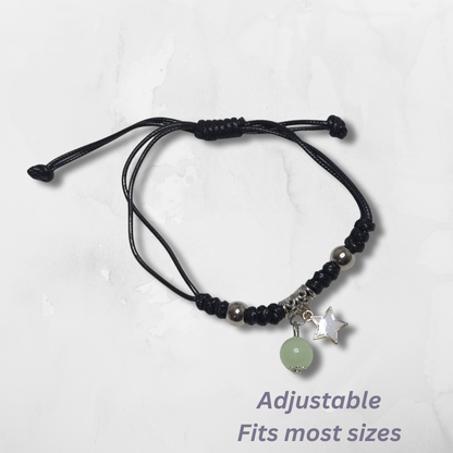Celebrate connection and shared moments with these Handmade Adjustable Rope Bracelets, featuring a bold black cord, a soft white star charm, and a luminous bead that glows gently in the light. Whether you wear them as a symbol of friendship, love, or simply because they look great—these bracelets are all about meaning, style, and versatility.