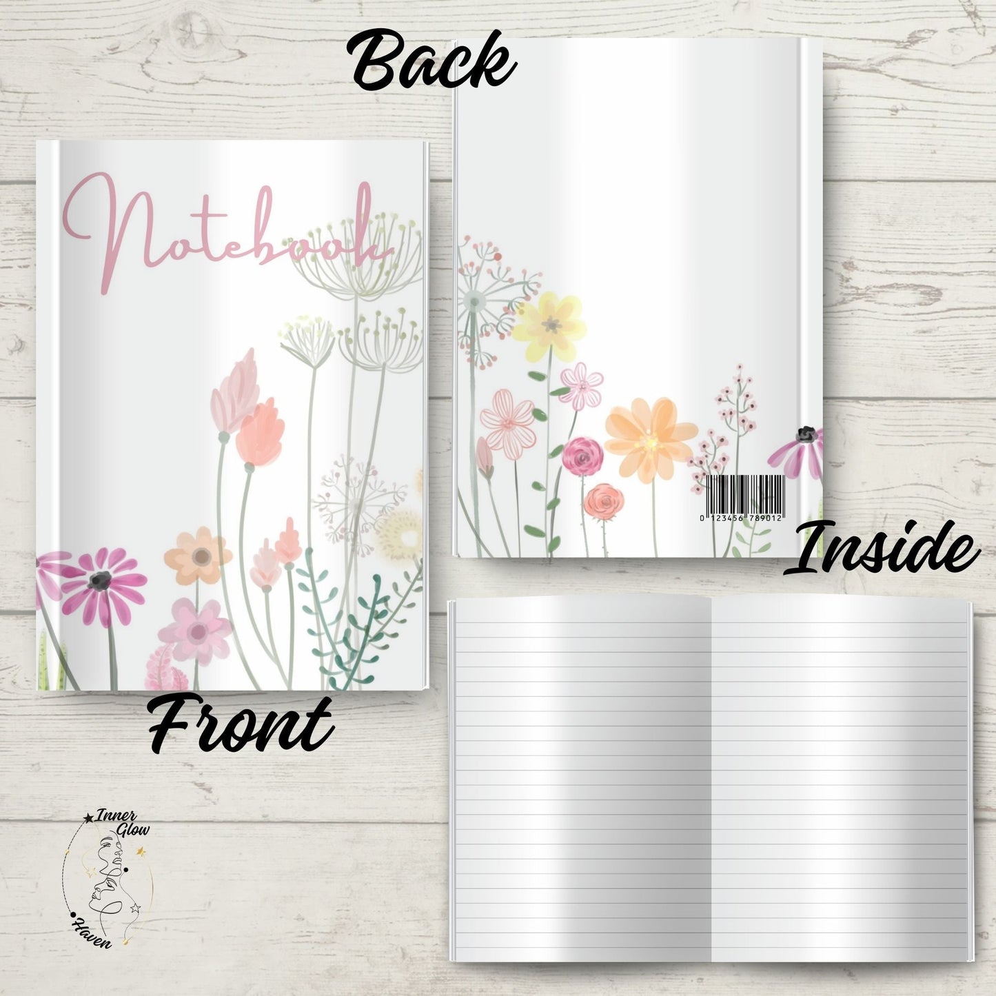 Embrace self-care and tranquility with our beautifully designed Wildflowers Notebook, featuring a charming cover of delicate wildflowers that instantly transports you to peaceful outdoor moments. Thoughtfully crafted to inspire mindfulness, this notebook invites you to slow down, reflect, and capture your dreams.