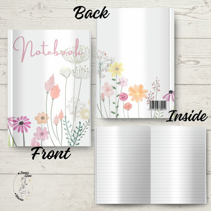 Embrace self-care and tranquility with our beautifully designed Wildflowers Notebook, featuring a charming cover of delicate wildflowers that instantly transports you to peaceful outdoor moments. Thoughtfully crafted to inspire mindfulness, this notebook invites you to slow down, reflect, and capture your dreams.