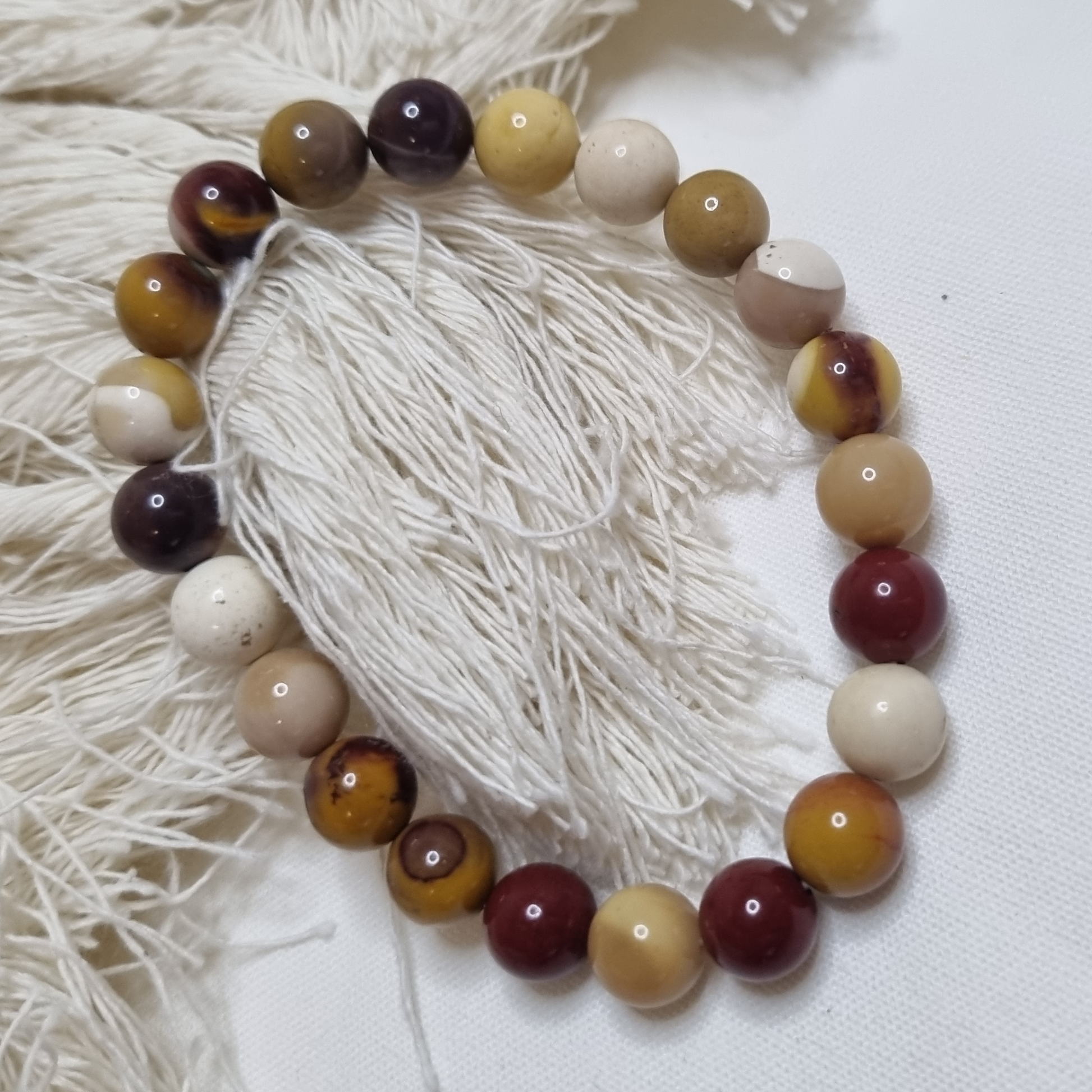 Mookaite Jasper Tumblestone Bracelet – Grounding Energy for Everyday Balance