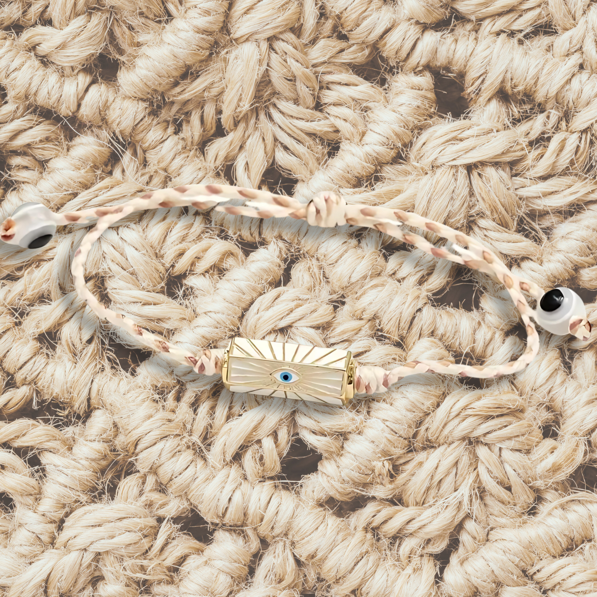 braided boho bracelet natural color