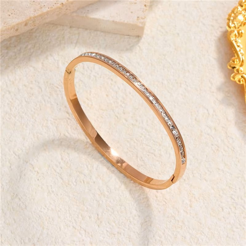 durable rose gold bangle