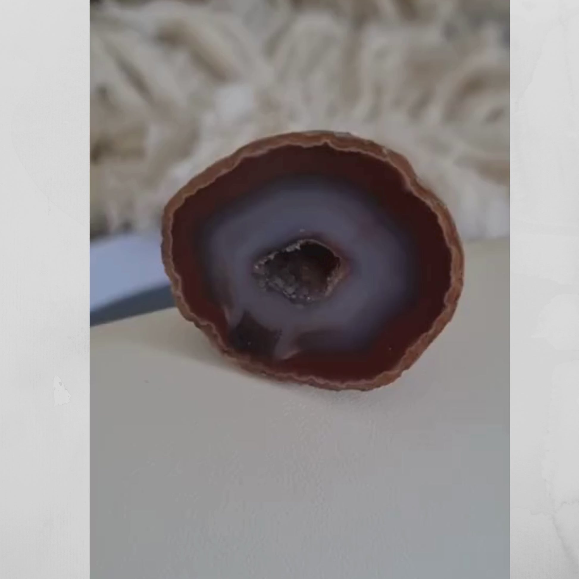 Brown Geode Agate – Polished Slice from Agate Creek, QLD video