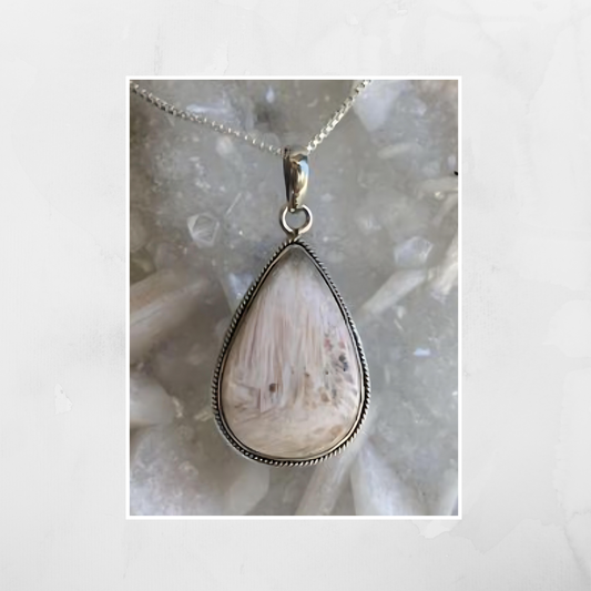 sterling silver scolecite, memory enhancing stone,