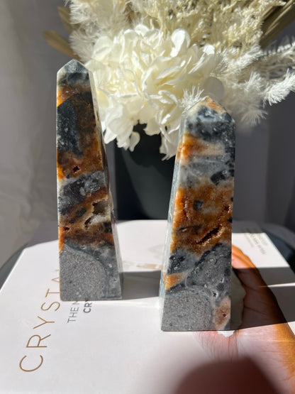 Zebra Jasper tower