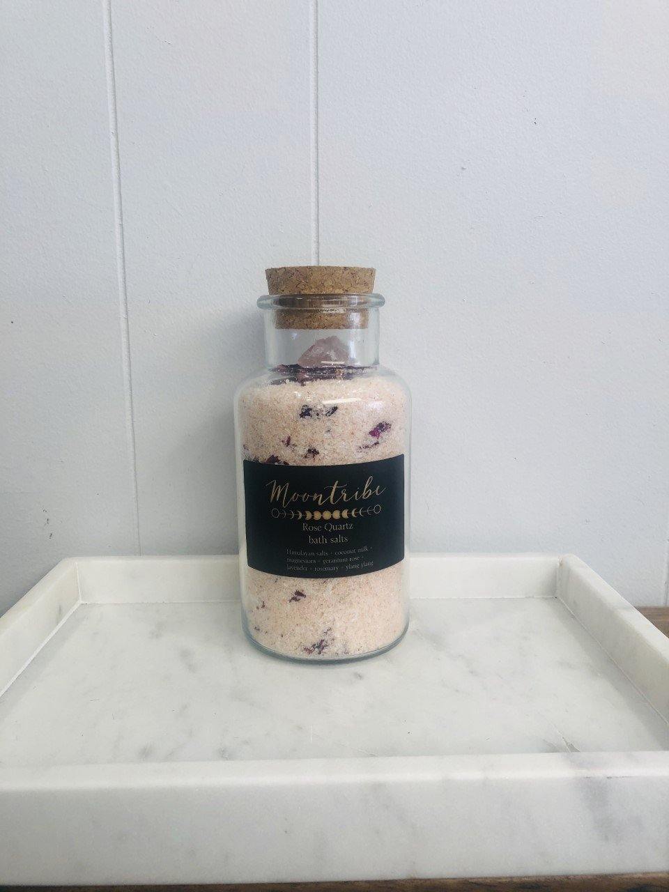 Moontribe Rose Quartz bath salts - Spiritual Soul & Co