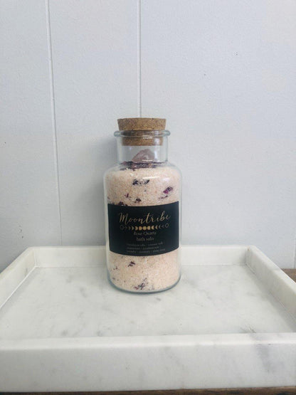 Moontribe Rose Quartz bath salts - Spiritual Soul & Co